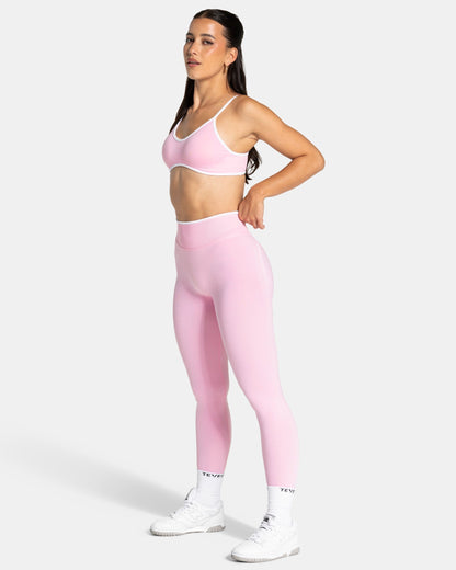 TEVEO Leggings Sculpt Scrunch Contrastline “True Pink"