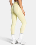 TEVEO Leggings Sculpt Scrunch Contrastline "Butter Yellow"