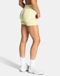 TEVEO Shorts Sculpt Scrunch Contrastline "Butter Yellow"