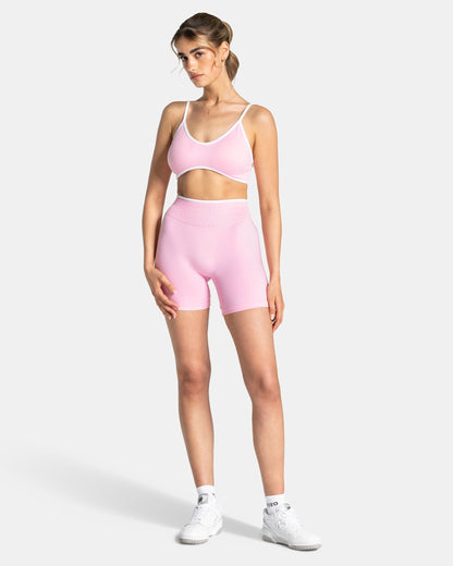 TEVEO Shorts Sculpt Scrunch Contrastline “True Pink"