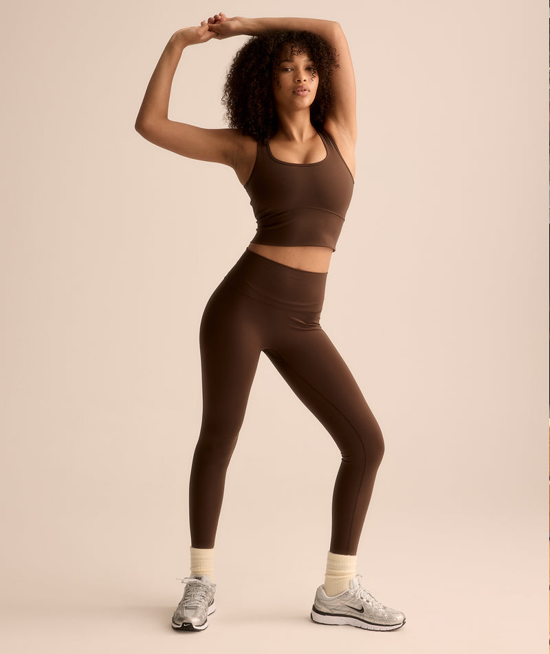 VEHLA CROPPED TANK - CHOC