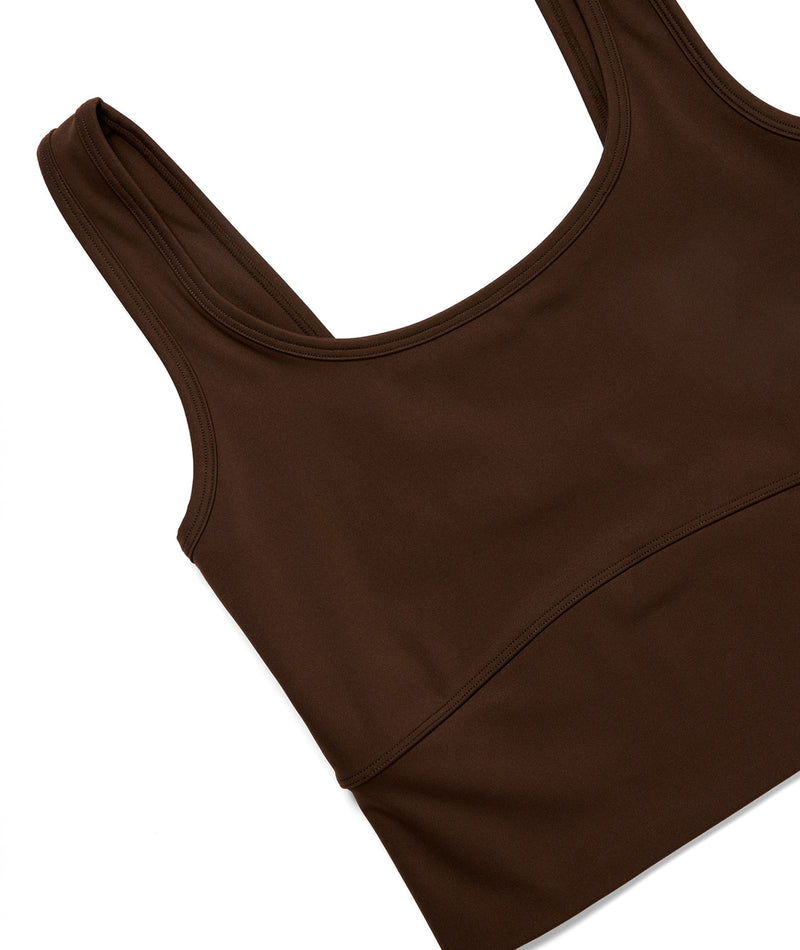 VEHLA CROPPED TANK - CHOC