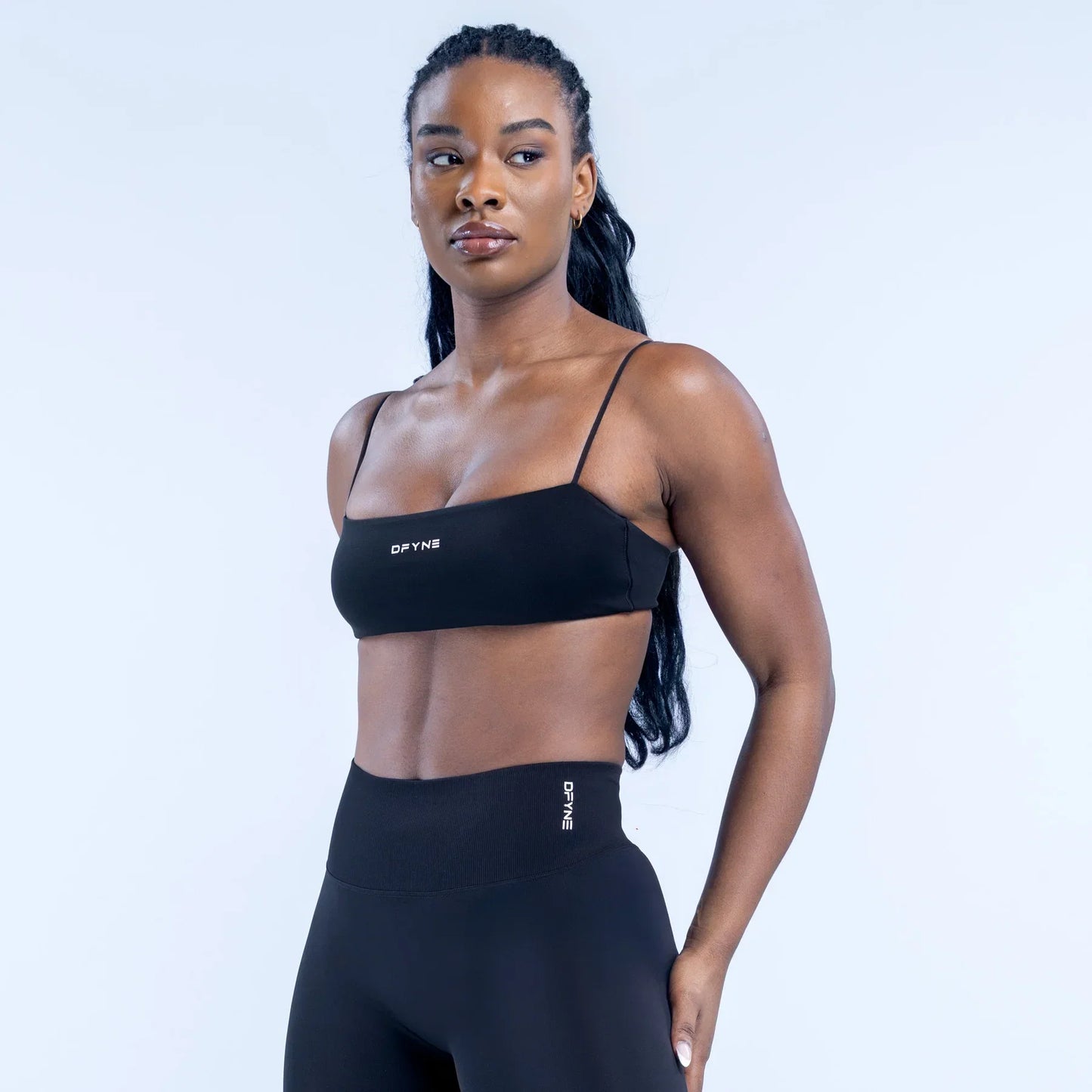 DFYNE Defy Strappy Bra Midnight Black