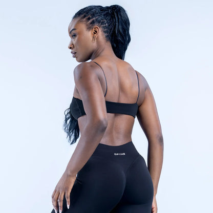 DFYNE Defy Strappy Bra Midnight Black