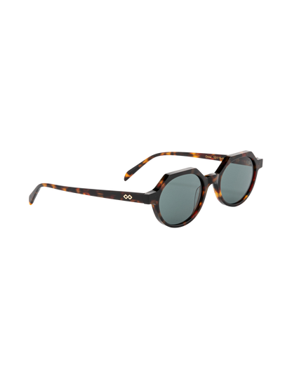 Drew - Green on Tortoise Sunglasses