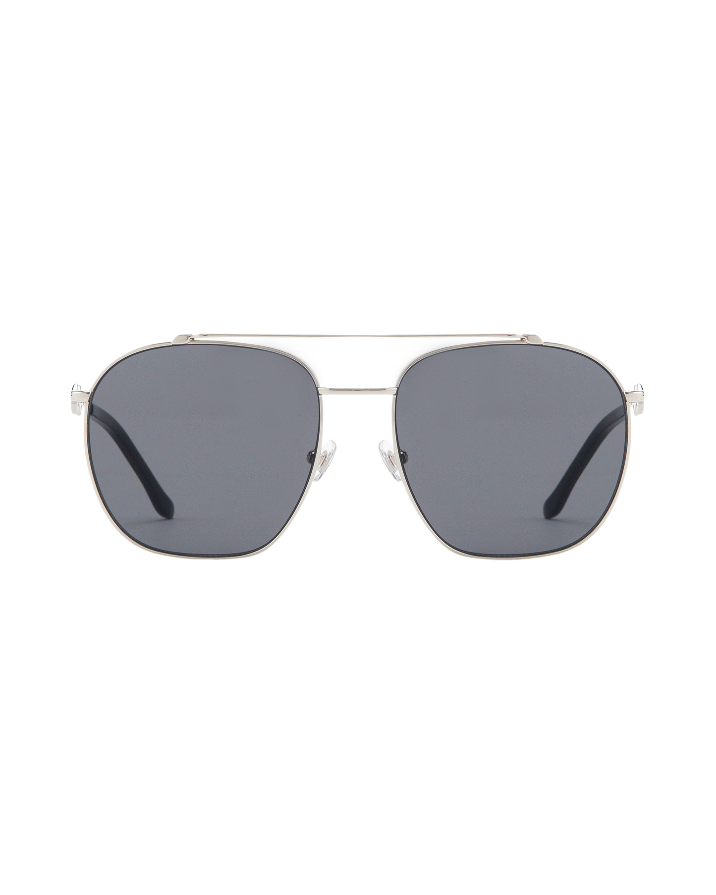 Ella - Black on Silver Sunglasses