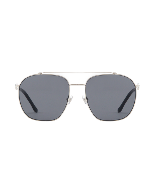 Ella - Black on Silver Sunglasses