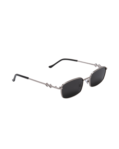 Ellis - Black on Silver Sunglasses