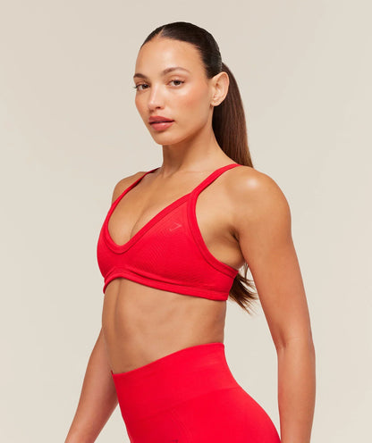 Gymshark Energise Seamless Sports Bra - Athletic Red
