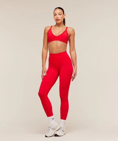 Gymshark Energise Seamless Sports Bra - Athletic Red