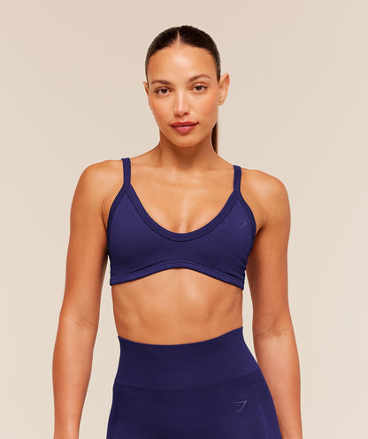 Gymshark Energise Seamless Sports Bra - Indigo Purple