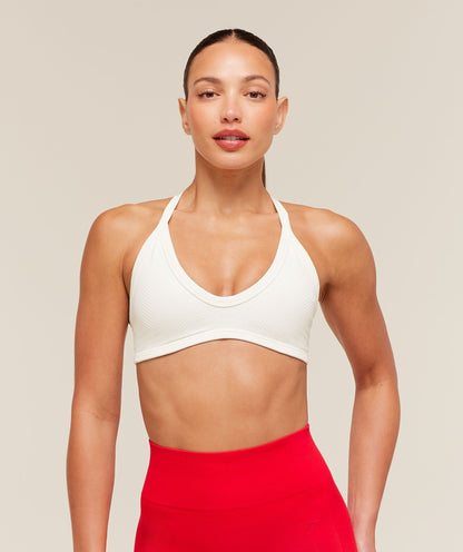 Gymshark Energise Seamless Sports Bra - Soft White