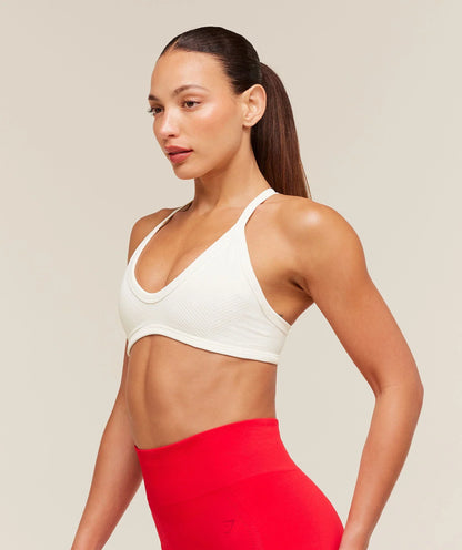 Gymshark Energise Seamless Sports Bra - Soft White
