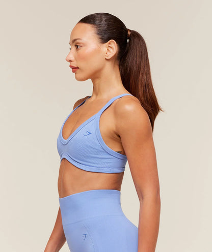 Gymshark Energise Seamless Sports Bra - Steady Purple