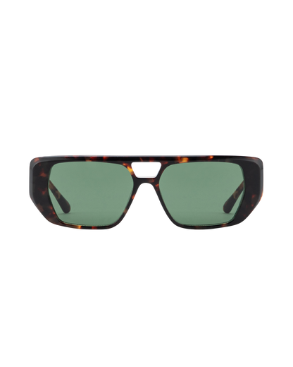 Frankie - Green on Tortoise Sunglasses