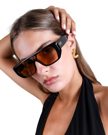 Frankie - Orange Sunglasses