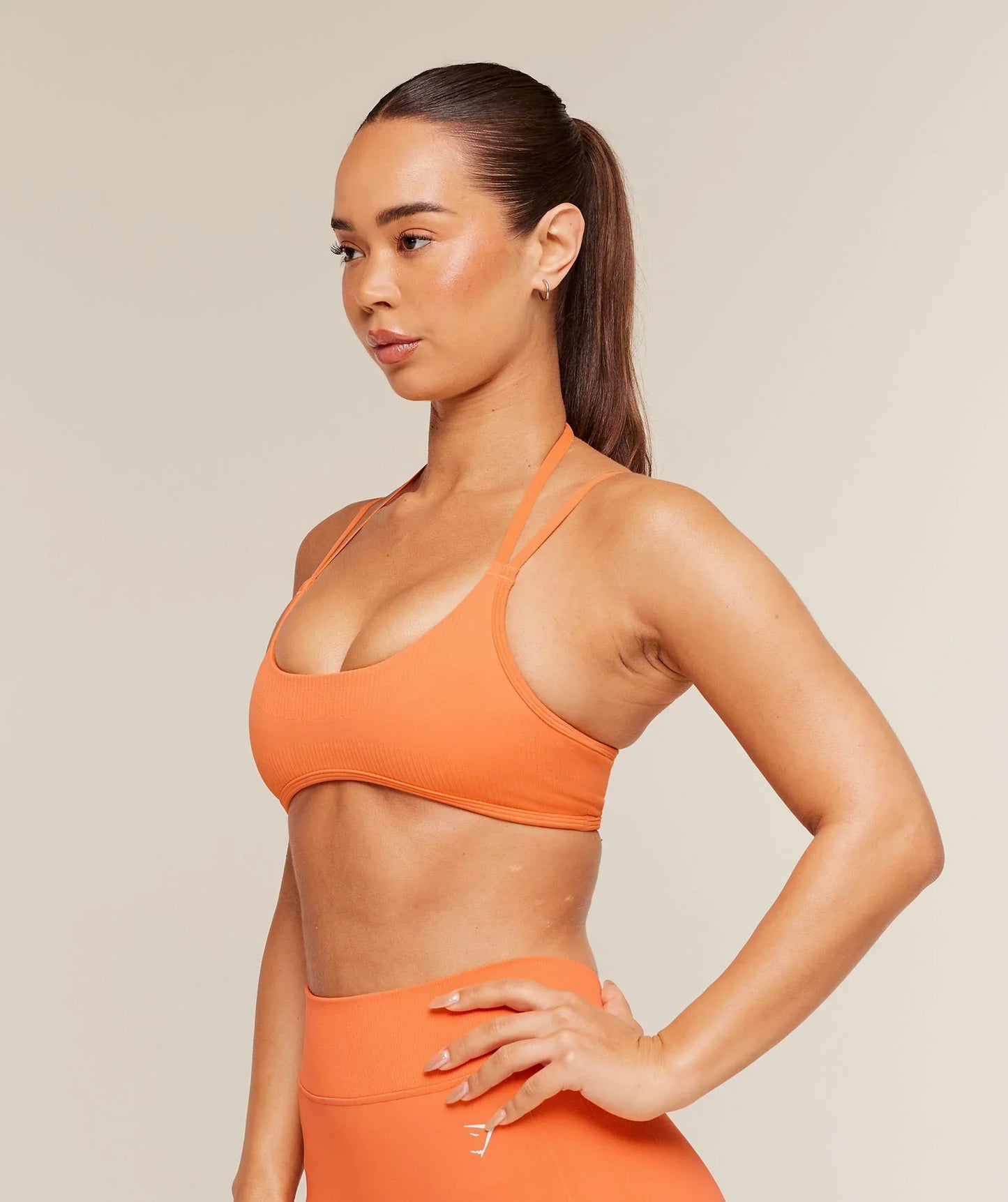 Gymshark x Bratz Light Support Sports Bra - Dayglow Peach
