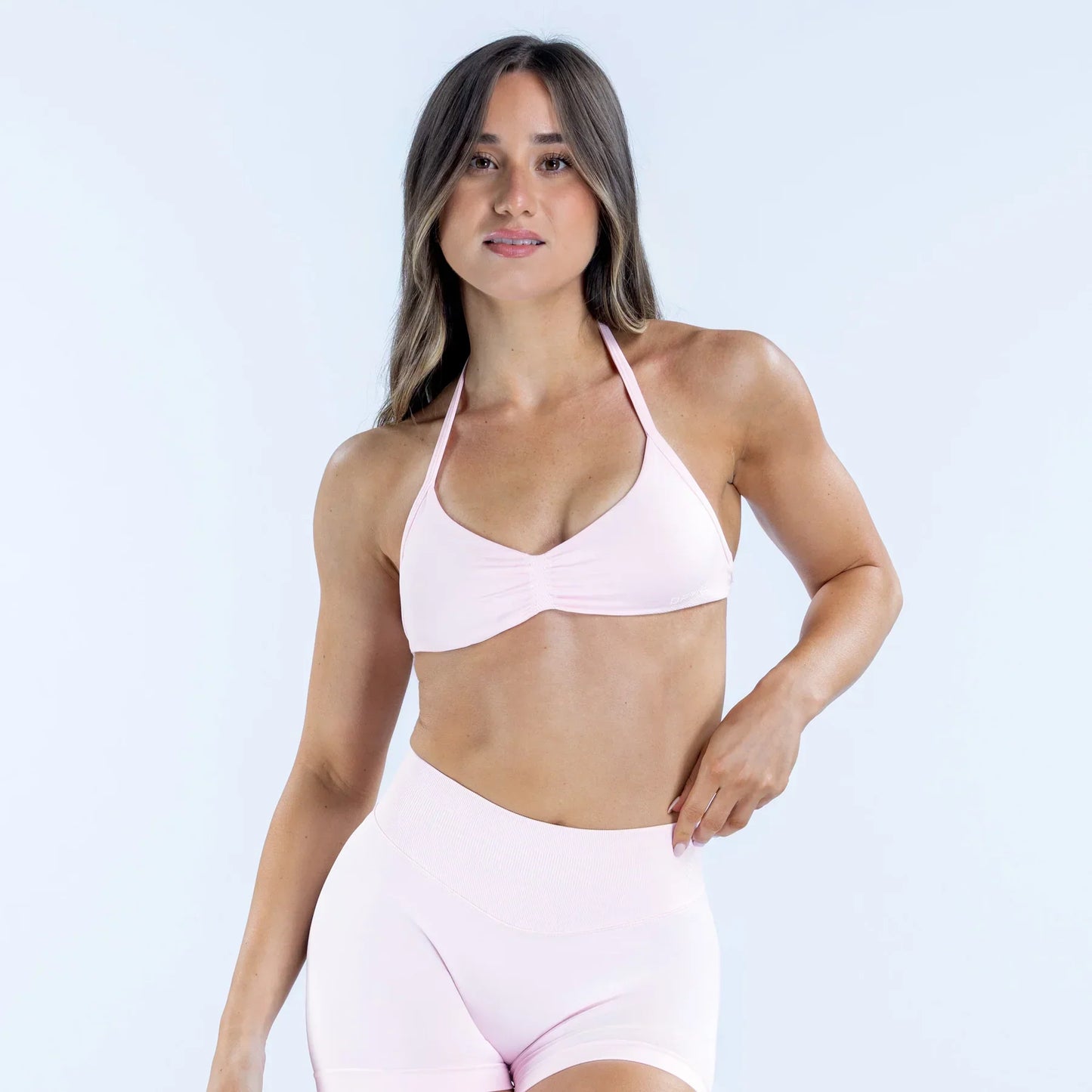 DFYNE Impact Strappy Bra Pearl Pink