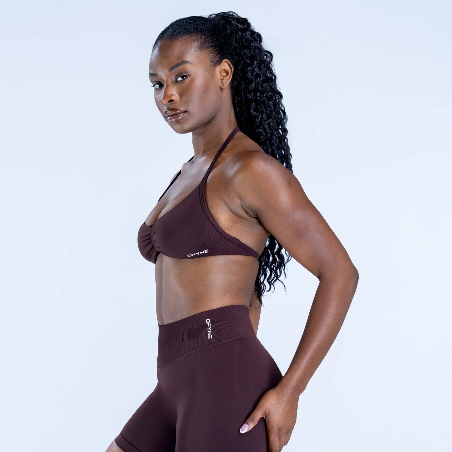 DFYNE Impact Strappy Bra Espresso
