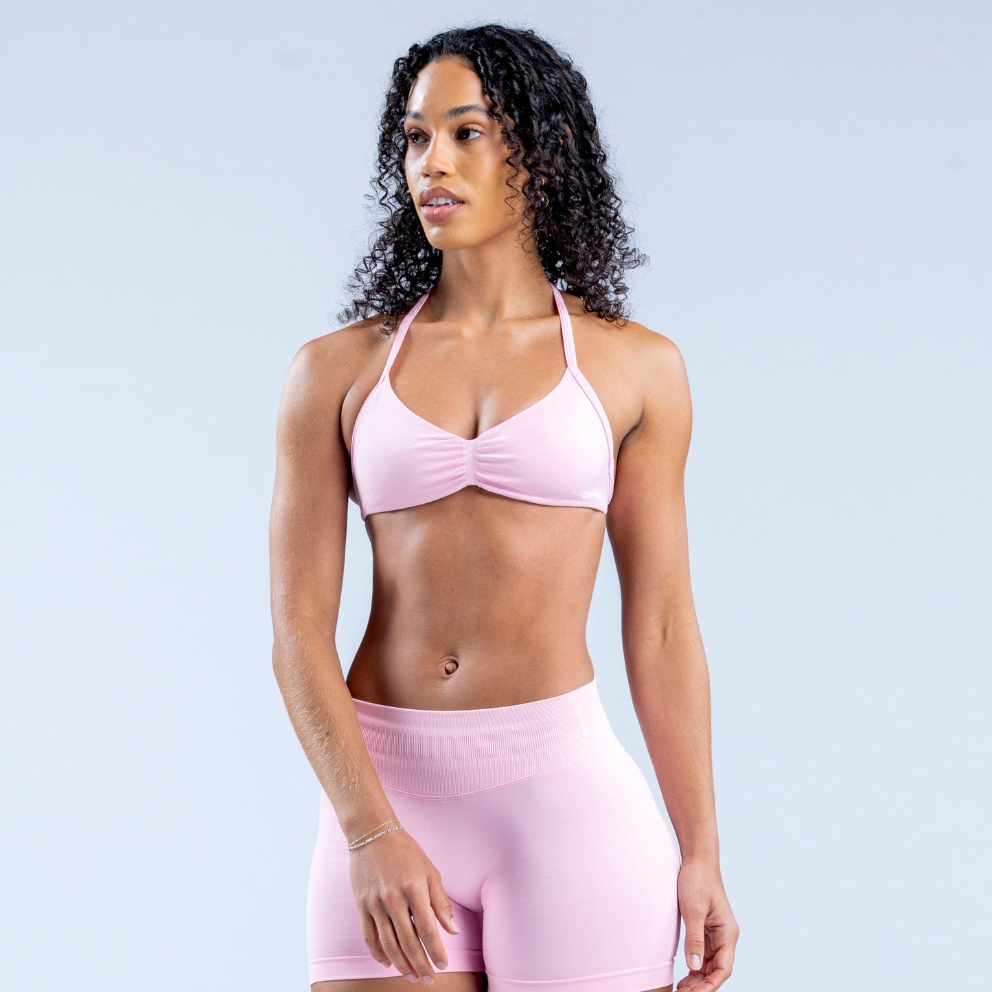 DFYNE Impact Strappy Bra Light Rose Pink