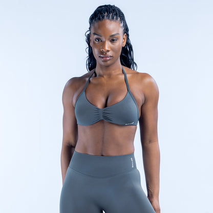 DFYNE Impact Strappy Bra Slate Grey
