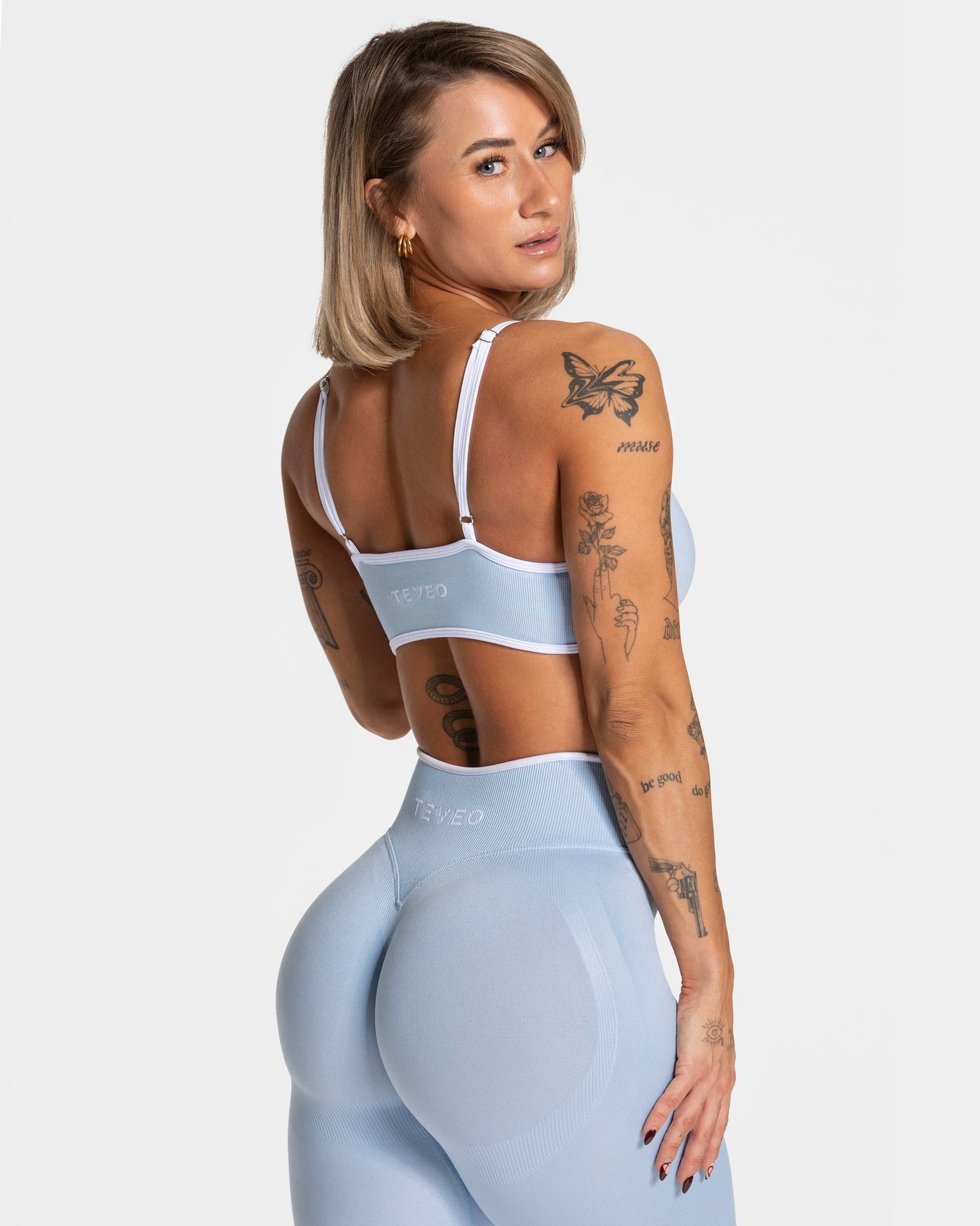 TEVEO Reggiseno Contrastline "Blu baby"