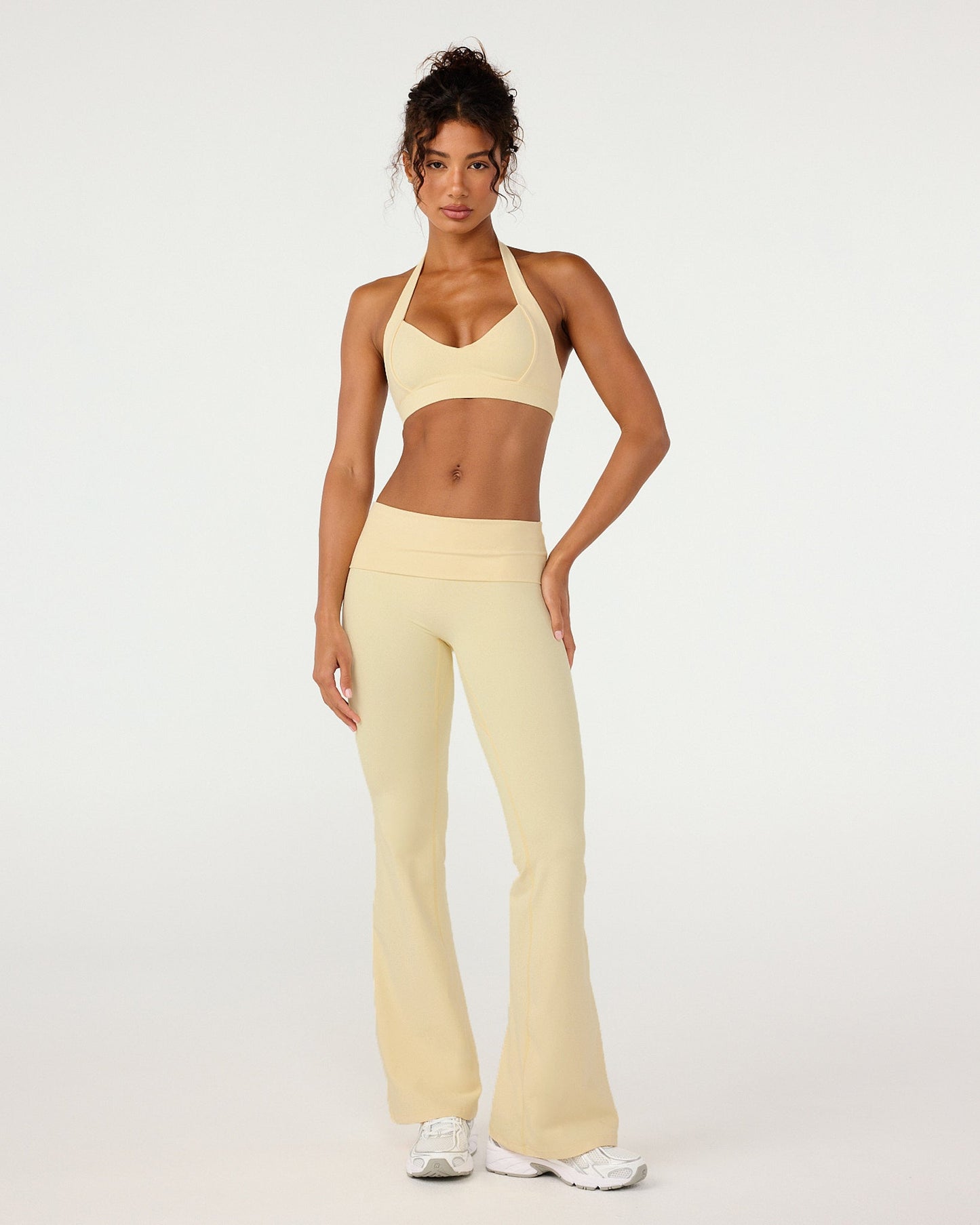 CSB Form Invisible Scrunch Flare Fold Over Leggings | Butter