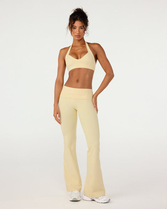 CSB Form Invisible Scrunch Flare Fold Over Leggings | Butter
