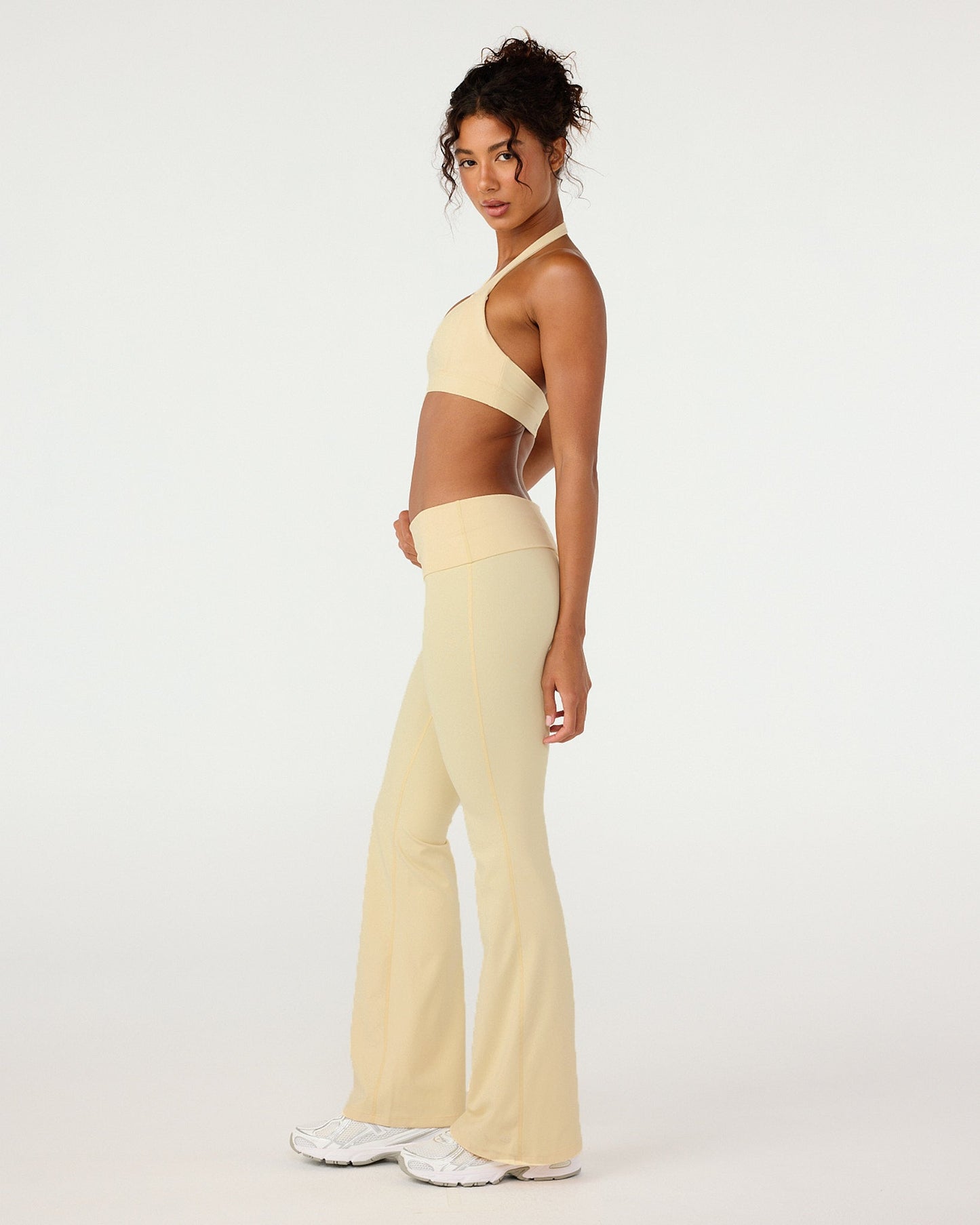 CSB Form Invisible Scrunch Flare Fold Over Leggings | Butter