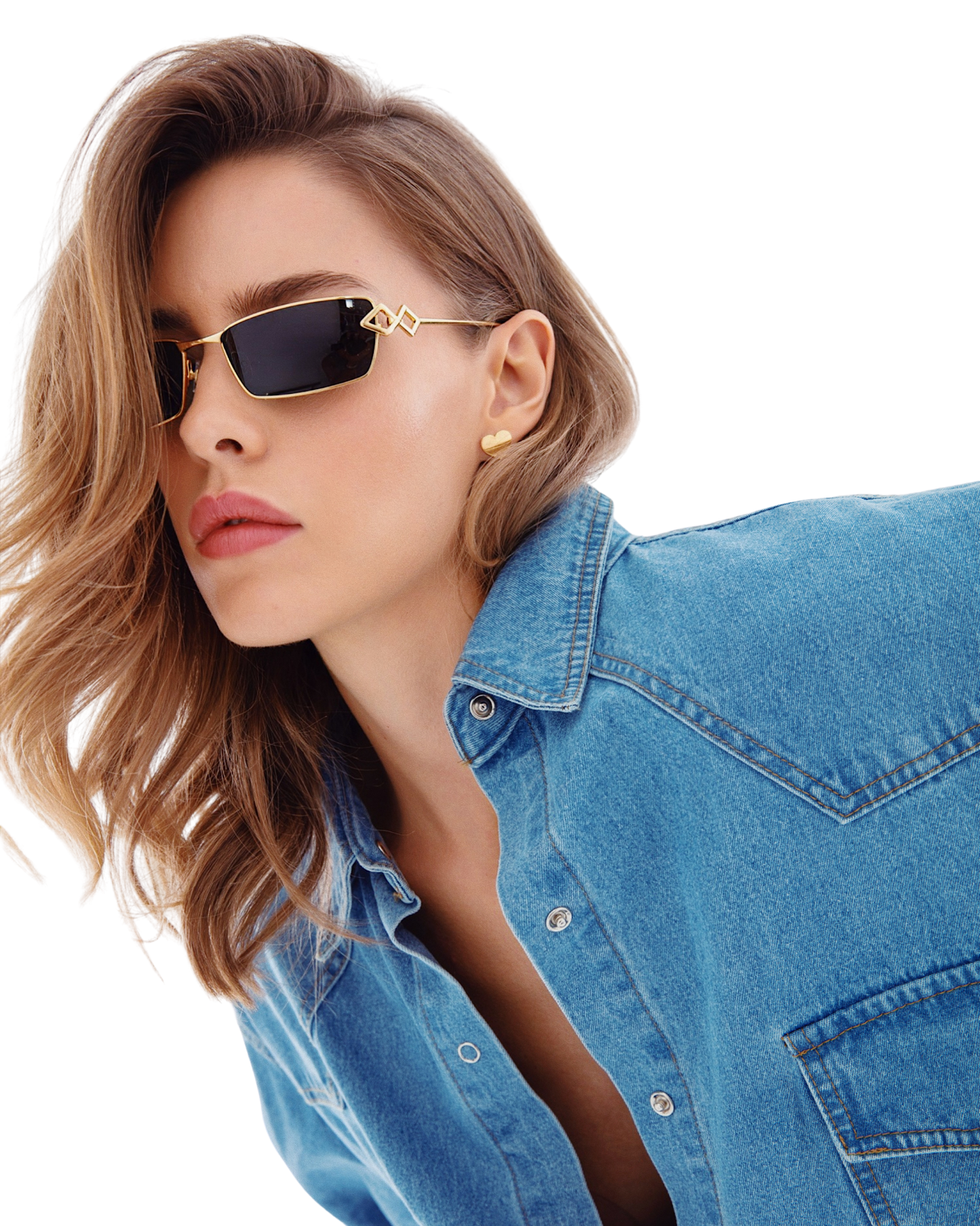 Kris - Gold Sunglasses