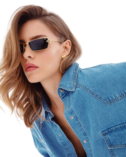 Kris - Gold Sunglasses