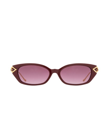 Layal - Burgundy Sunglasses