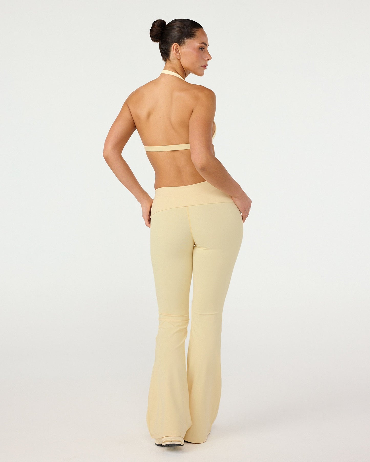 CSB Form Invisible Scrunch Flare Fold Over Leggings | Butter