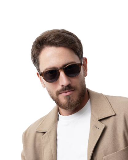 Matt - Clear Brown Sunglasses