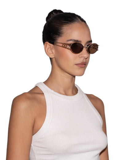 Carrie - Brown Sunglasses