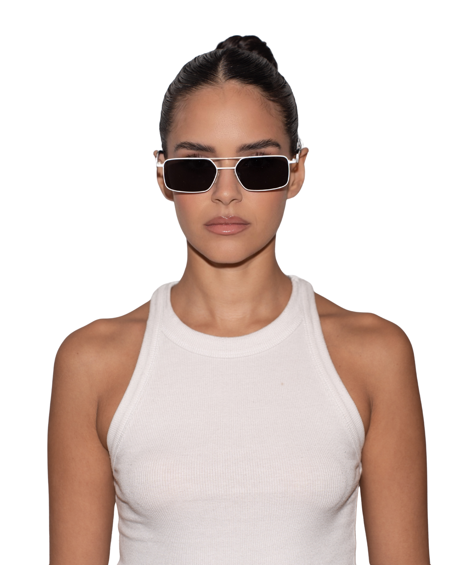 Devon - White Sunglasses
