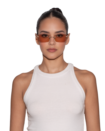 Layla - Orange Sunglasses