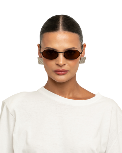 Noa - Amber Brown Sunglasses