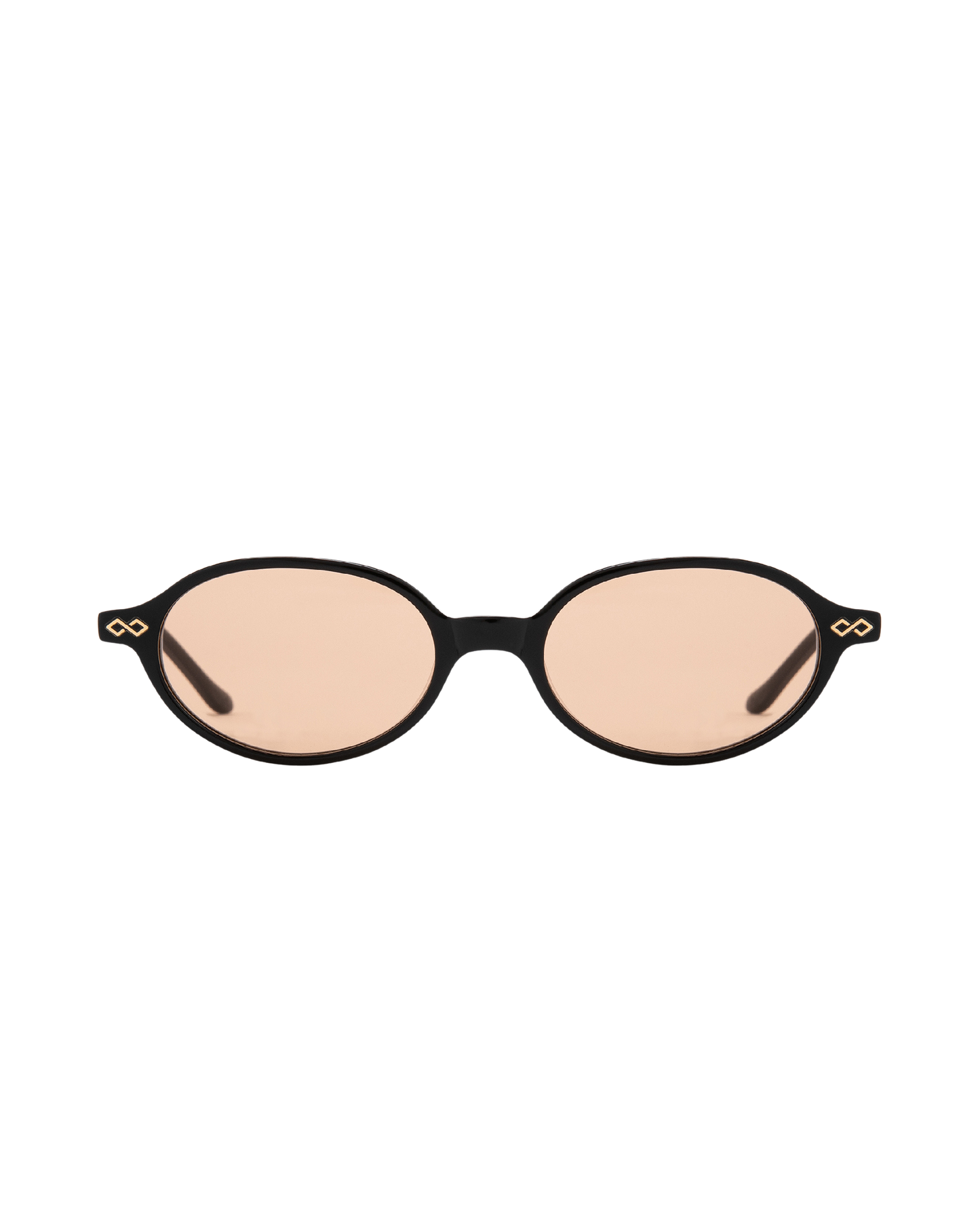 Noor - Orange on Black Sunglasses