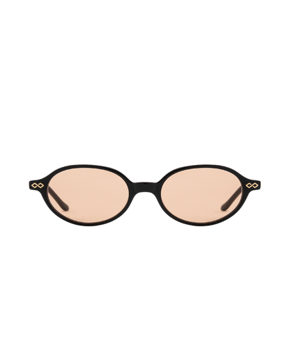 Noor - Orange on Black Sunglasses