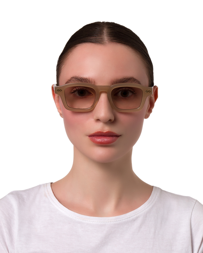 Nora - Cream Sunglasses