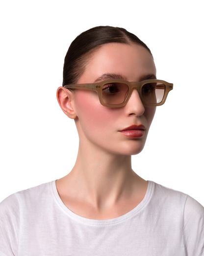 Nora - Cream Sunglasses