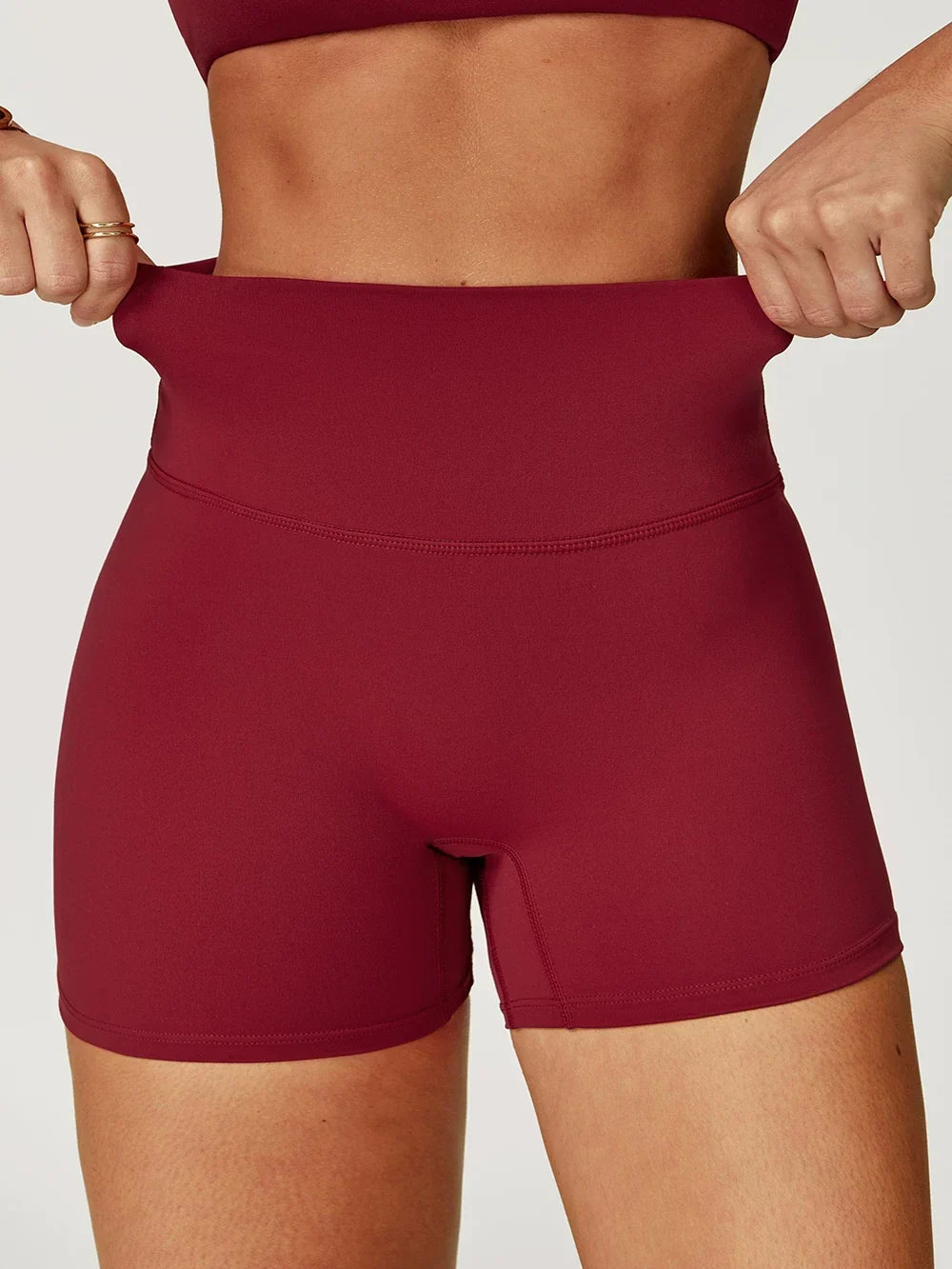 LOA Sculpt Elite Biker Short Scarlet