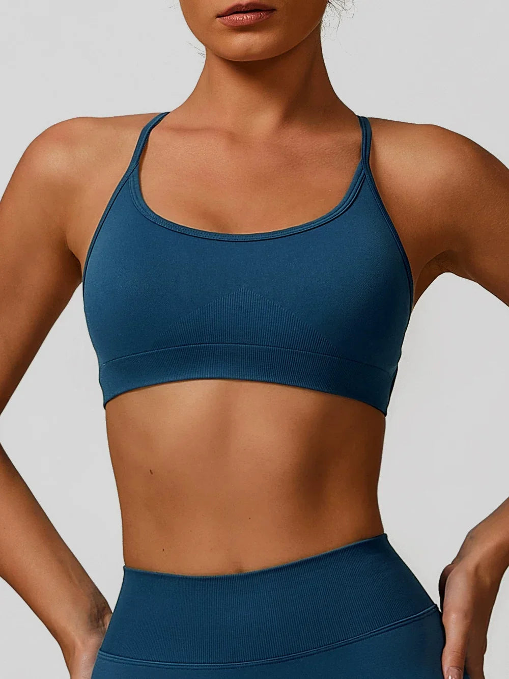 LOA SculptCore Plunge Bra Deep Blue