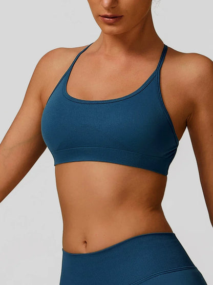 LOA SculptCore Plunge Bra Deep Blue
