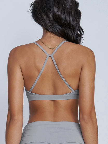 LOA SculptCore Plunge Bra Steel