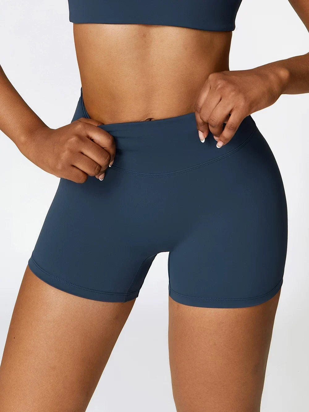 LOA Sculpt Elite Biker Short Deep Blue