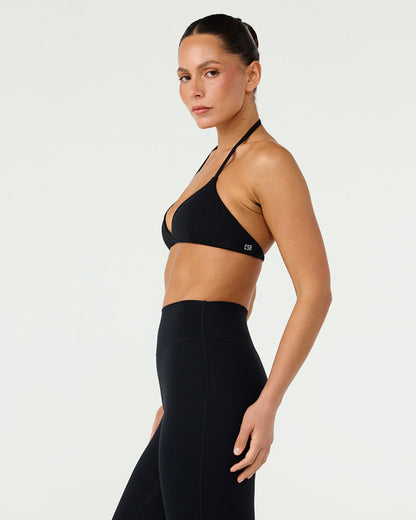 CSB Form Micro Halter V Crop | Black