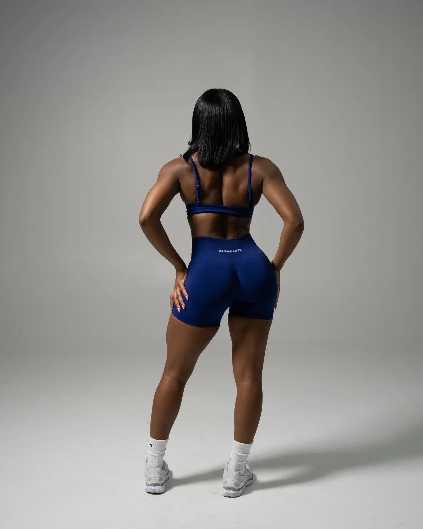 Pump Mid Rise Short - Indigo | Workout Clothes For Women | Alphalete