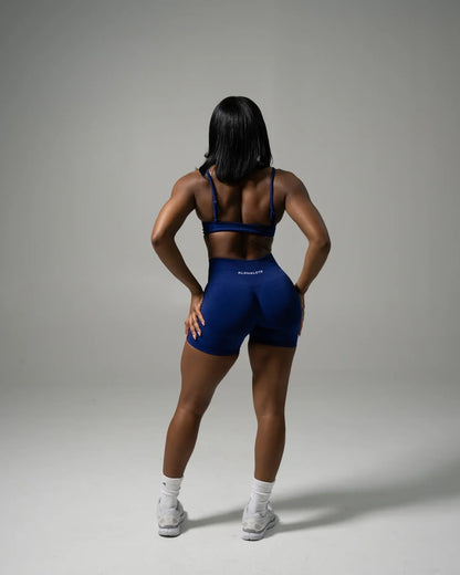 Pump Mid Rise Short - Indigo | Workout Clothes For Women | Alphalete